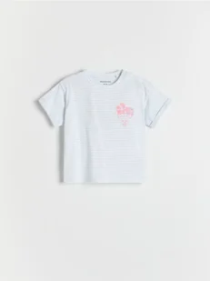 Reserved - T-shirt z wypukłym nadrukiem - jasnoniebieski - Bluzki dla niemowląt - miniaturka - grafika 1