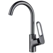 Baterie kuchenne - Laveo Bateria zlewozmywakowa stojąca grafitowa TIERRA BAJ 968D - miniaturka - grafika 1