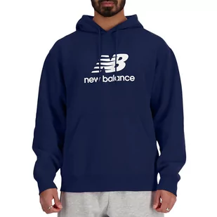 Bluza New Balance MT41501NNY - granatowa - Bluzy sportowe męskie - miniaturka - grafika 1