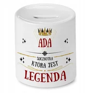 Skarbonki - Skarbonka Dla Ady na Urodziny Imieniny Prezent z Nadrukiem ze Zdjęciem + Opakowanie na prezent (wzór 01) - miniaturka - grafika 1