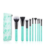 Pędzle do makijażu - Jessup T321 Zestaw 9 Pędzli + Kosmetyczka Turquoise Collection - miniaturka - grafika 1
