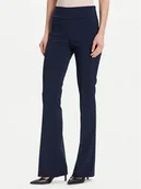 Spodnie damskie - Rinascimento Spodnie materiałowe CFC0125318003 Granatowy Flare Fit - miniaturka - grafika 1