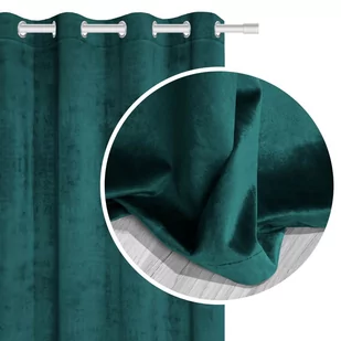 Zasłona 140 x 250 Dekoracyjna Velvet Soft Turkus - Zasłony - miniaturka - grafika 1