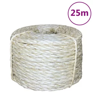 vidaXL Sznur, sizal 100%, 6 mm, 25 m - Pasmanteria - miniaturka - grafika 1