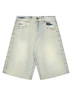 Spodenki damskie - Guess Szorty jeansowe J5GD09 D45E0 Niebieski Regular Fit - miniaturka - grafika 1