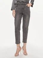 Spodnie damskie - Morgan Jeansy 241-PALOA Szary Straight Fit - miniaturka - grafika 1