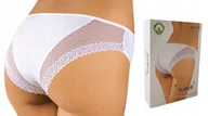 Bielizna nocna - BABELL Figi Damskie bbl 012 , BIAŁE , XL - miniaturka - grafika 1