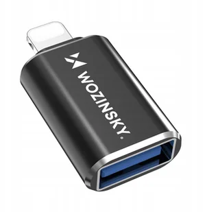 Adapter Wozinsky WALA-01 Lightning - USB-A OTG - czarny - Adaptery i przejściówki - miniaturka - grafika 1