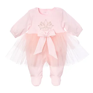 BGL-35062 Pajac Royal, różowy 56 - Pajacyki dla niemowląt - miniaturka - grafika 1