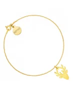 Bransoletki - Złota bransoletka z jeleniem - miniaturka - grafika 1