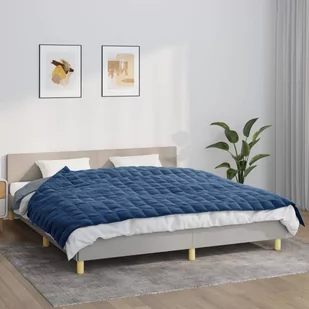 Vidaxl Koc Obciążeniowy, Niebieski, 155X220 Cm, 7 Kg, Tkanina - Koce - miniaturka - grafika 1