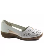 Półbuty damskie - PÓŁBUTY RIEKER - 41356-80 WHITE - Rieker - miniaturka - grafika 1