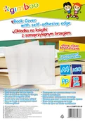 Szkolne artykuły papiernicze - GIMBOO Okładka na książki A4 z samoprzylepnym brzegiem 30,5x55 cm transparentna 10 sztuk - miniaturka - grafika 1