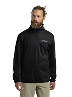 Kurtki i kamizelki sportowe męskie - Jack Wolfskin Kurtka funkcyjna "Feldberg" w kolorze czarnym - miniaturka - grafika 1