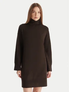 Vero Moda Sukienka dzianinowa Aquarius 10331900 Brązowy Regular Fit - Sukienki - miniaturka - grafika 1