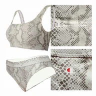 Stroje kąpielowe - Champion Strój Kąpielowy Dwuczęściowy Szary Bikini Top Rozmiar L - miniaturka - grafika 1