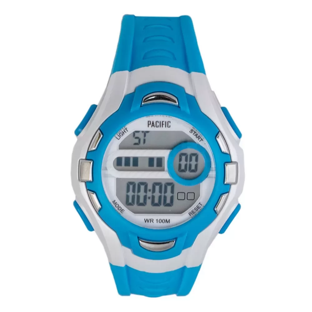 Niebieski zegarek dziecięcy z wyświetlaczem Pacific 202L-3