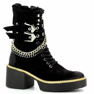 Zamszowe workery na platformie CARINII - Carinii - Botki damskie - miniaturka - grafika 1