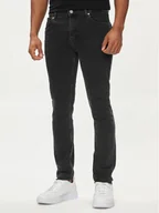 Spodnie męskie - Just Cavalli Jeansy 76OAB5J0 Czarny Super Slim Fit - miniaturka - grafika 1