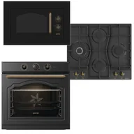 Zestawy AGD - Zestaw AGD do zabudowy Gorenje Piekarnik BOS67371CLB+ Płyta gazowa GW6D42CLB+ Mikrofalówka BM235 CLB - miniaturka - grafika 1