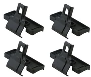 Thule T-Nut Adapter 697-1 U-Bügel - Gepäckträger Adapter für Wingbar Dachträger, passend für T-Nut-Breiten von 20 x 27 mm, ersetzt herkömmliche Befestigungssysteme für Thule Dachboxen