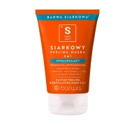 Peelingi i scruby do twarzy - BARWA Siarkowa Peeling Maska 2w1 Wygładzająca 120ml - miniaturka - grafika 1