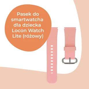 Pasek do zegarka dla dziecka Locon Watch Lite GJD.06 (różowy) - Akcesoria do smartwatchy - miniaturka - grafika 1
