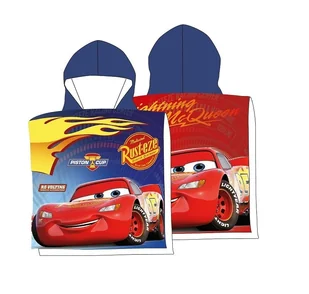 Ręcznik plażowy dziecięcy poncho 55x110 Cars - Okrycia kąpielowe dla dzieci - miniaturka - grafika 1