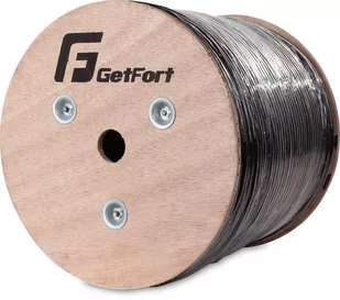 KABEL GETFORT CAT.5e F/UTP UV ŻELOWANY SKRĘTKA 305M - Przewody elektryczne - miniaturka - grafika 1