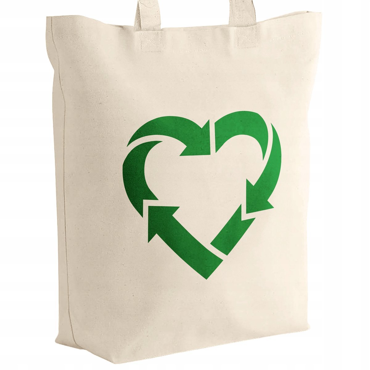 Torba bawełniana z dnem materiałowa na zakupy Ekologia Środowisko Recykling