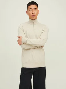 Jack & Jones Sweter w kolorze beżowym - Swetry męskie - miniaturka - grafika 1