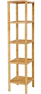 Półki do salonu - Regał drewniany bambusowy do łazienki z 5 półkami G9-S60 - miniaturka - grafika 1