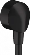 Akcesoria do armatury i ceramiki - HANSGROHE 27454670 FixFit Przyłącze węża bez zaworu zwrotnego E, mat czarny - miniaturka - grafika 1