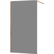 Ścianki i drzwi prysznicowe - Mexen Kioto ścianka prysznicowa 80 x 200 cm, grafit 8 mm, różowe złoto - 800-080-101-60-40 - miniaturka - grafika 1