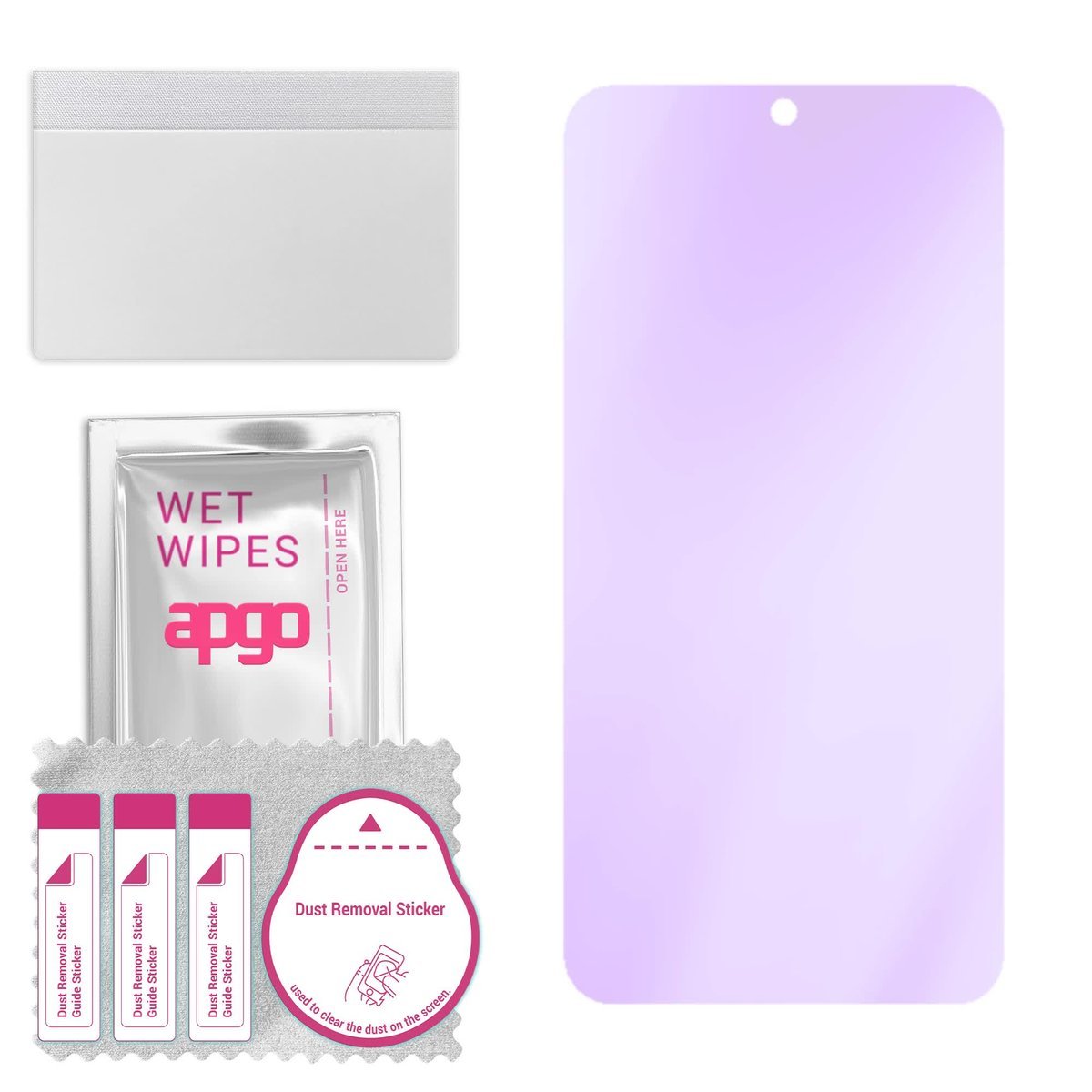 Szkło ochronne na ekran Hybrydowe 9H z filtrem ANTI-BLUE zamiennik hartowanego do Oppo A3 Pro 5G - apgo hybrid ANTI-BLUE Flexible Hybrid Glass nie...