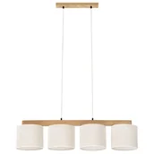 Lampy sufitowe - Britop Wisząca LAMPA boho BOHO 529110404 abażurowa OPRAWA tuby ZWIS skandynawski beżowy - miniaturka - grafika 1