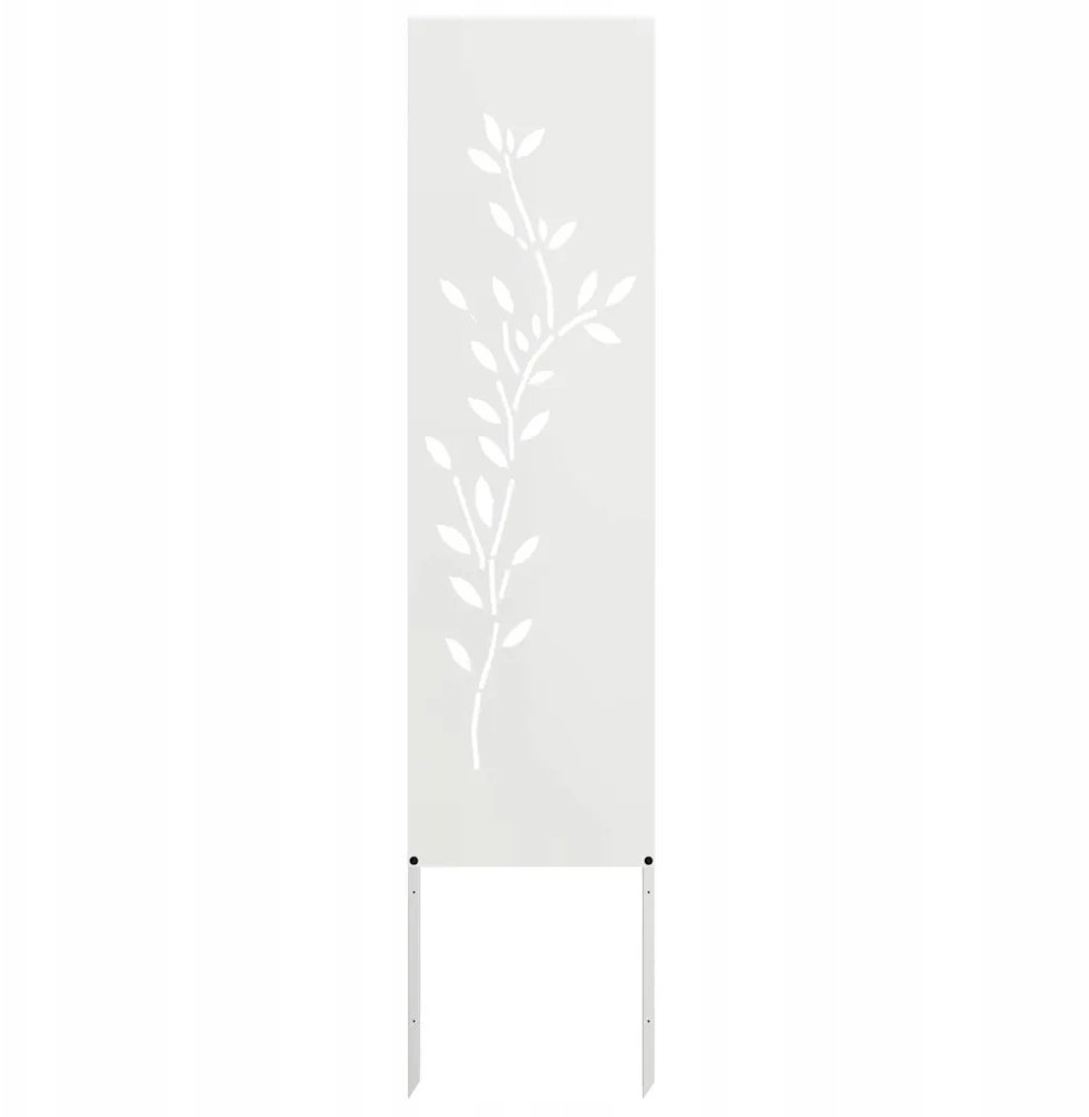 vidaXL Lumarko Dekoracyjny panel ogrodowy Inny Biały 32 x 140 cm