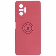 Etui i futerały do telefonów - Bizon Etui Case Silicone Ring do Xiaomi Redmi Note 10 Pro brudny róż - miniaturka - grafika 1