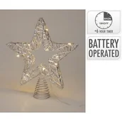 Ozdoby bożonarodzeniowe - Czubek choinkowy LED gwiazda - miniaturka - grafika 1