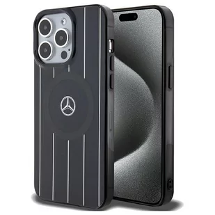 Mercedes etui obudowa pokrowiec do iPhone 15 Pro Max 6.7" czarny/black hardcase Double Layer Crossed Lines MagSafe - Etui i futerały do telefonów Mercedes etui obudowa pokrowiec do iPhone 15 Pro Max 6.7" czarny/black hardcase Double Layer Crossed Lines MagSafe - Etui i futerały do telefonów - miniaturka - grafika 1
