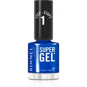 Lakiery do paznokci - Rimmel Super Gel hybrydowy lakier do paznokci bez użycia lampy UV/LED odcień 100 Cobalt Heaven 12 ml - miniaturka - grafika 1