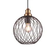 Lampy sufitowe - Lampa wisząca VIELA E27 - czarny/złoty - miniaturka - grafika 1