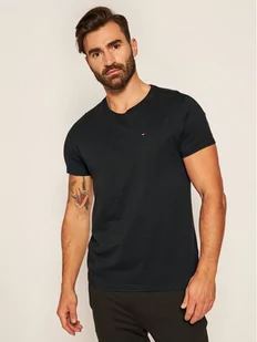 Tommy Jeans T-Shirt DM0DM04411 Czarny Regular Fit - Koszulki męskie - miniaturka - grafika 1