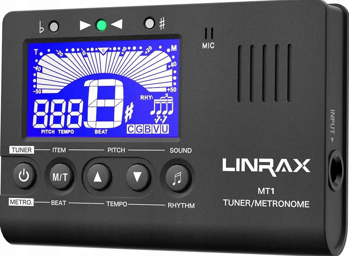 TUNER METRONOM 3W1 CYFROWY GENERATOR TONÓW INSTRUMENTY AKCESORIA