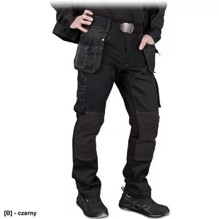 LH-FIXER-T - spodnie ochronne do pasa FIXER, canvas 320 g/m2, zapicie guzik suwak, 7 kieszeni+na telefon, 65% poliester, 35% bawełna - 46-62. - Odzież robocza - miniaturka - grafika 1