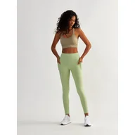Spodnie sportowe damskie - Legginsy fitness damskie Beshaped Lift Me Up z kieszeniami - miniaturka - grafika 1