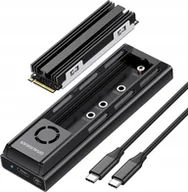 Obudowy i kieszenie na dyski twarde - Kieszeń Graugear GRAUGEAR externe Docking M.2 NVMe/NGFF SSD mit Lüfter 20Gbit G-M205-20G-F - miniaturka - grafika 1