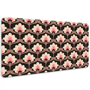 Mata ochronna z nadrukiem Kwiatowy wzór 100x50 cm, Dywanomat - Podkładki na biurko - miniaturka - grafika 1