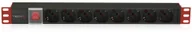 Listwy zasilające - Listwa zasilająca Techly Listwa zasilająca 19" 1U, 8x Schuko/włoski 45°, kabel 2m wtyk włoski Typ L, włącznik TLY_023318 - miniaturka - grafika 1