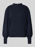 Swetry damskie - Sweter z dzianiny ze stójką model ‘FONNY’ - miniaturka - grafika 1